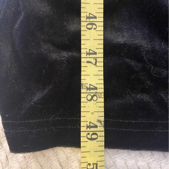 NWT Black Velour Cold Shoulder Maxi Dress With Star Embellishments Size XL - Picture 9 of 9